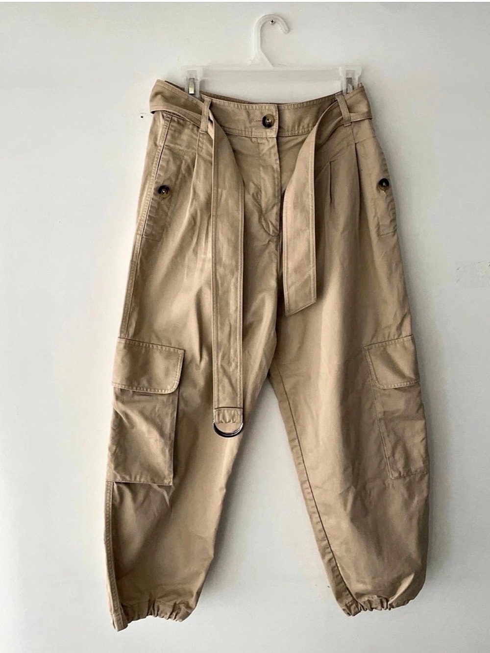 Lee Mathews Women's Cargo Beige Pants Size 1
